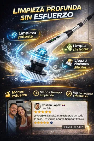 Cepillo Eléctrico Multiuso 9 en 1 Recargable